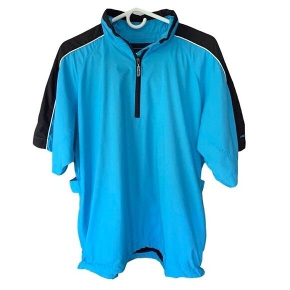 ProQuip Golf Silk Touch Performance Short Sleeve Pullover Blue Sz M - Picture 5 of 8